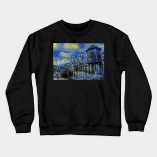 Al Umawi Mosque of Damascus - Starrynight Crewneck Sweatshirt